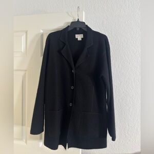 Silk Club Button Down Wool Jacket